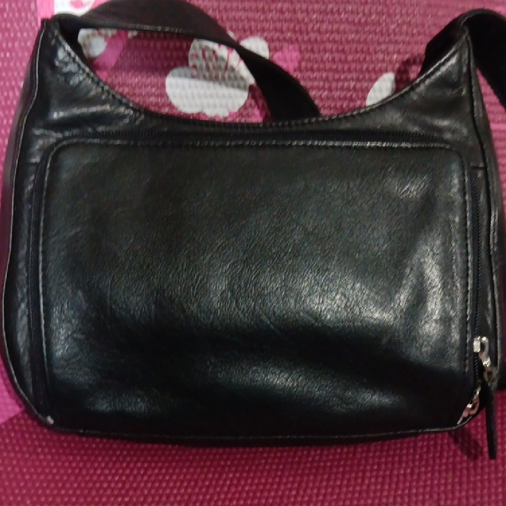 Fossil Black Leather Shoulder Bag - Picture 3 of 9
